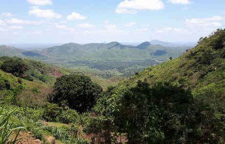Schöner Ausblick auf dem Weg von den hohen zu den niedrigen Uluguru-Bergen